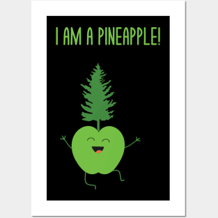 Funny Pineapple Pun Dad Jokes Humor - I'm A Pineapple Posters and Art